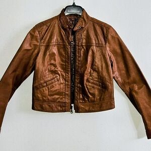 Women's Brown Leather Jacket